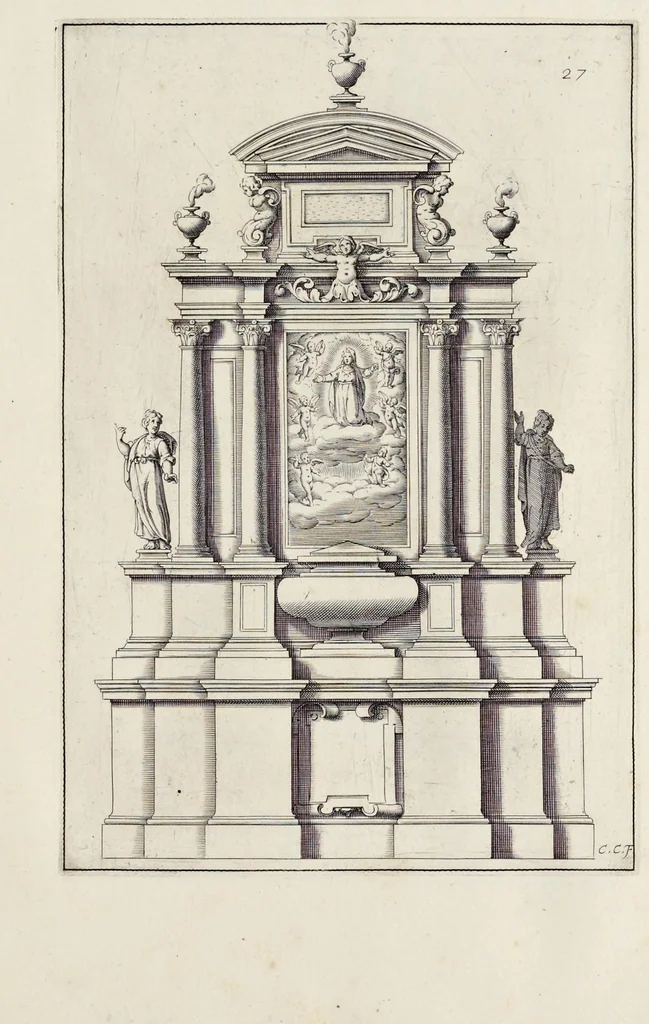An illustration from Li cinque libri di architettura di Gio. Battista Montani Milanese, 1691, leaf 58