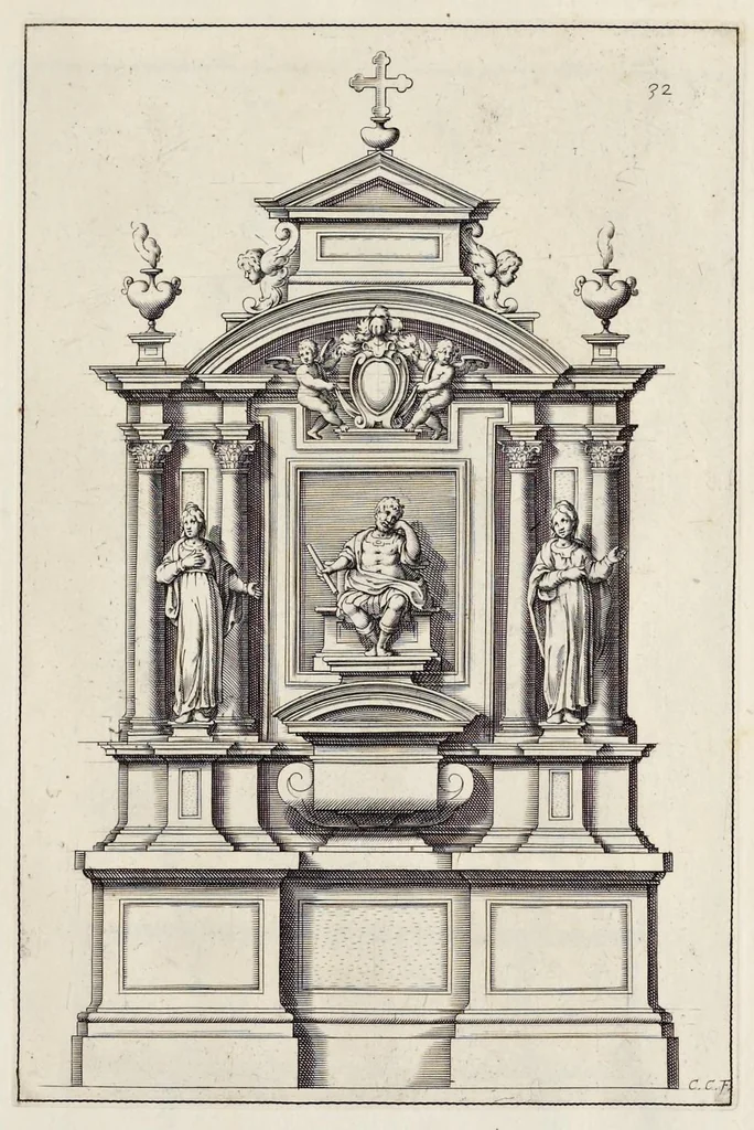 An illustration from Li cinque libri di architettura di Gio. Battista Montani Milanese, 1691, leaf 68