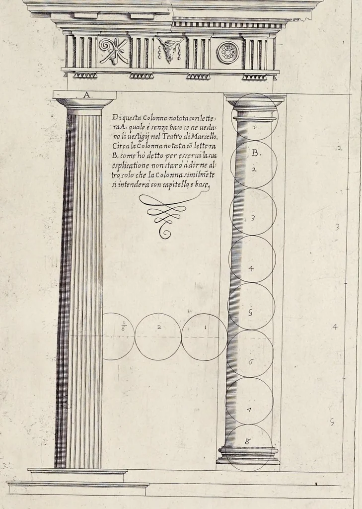 An illustration from Li cinque libri di architettura di Gio. Battista Montani Milanese, 1691, leaf 26