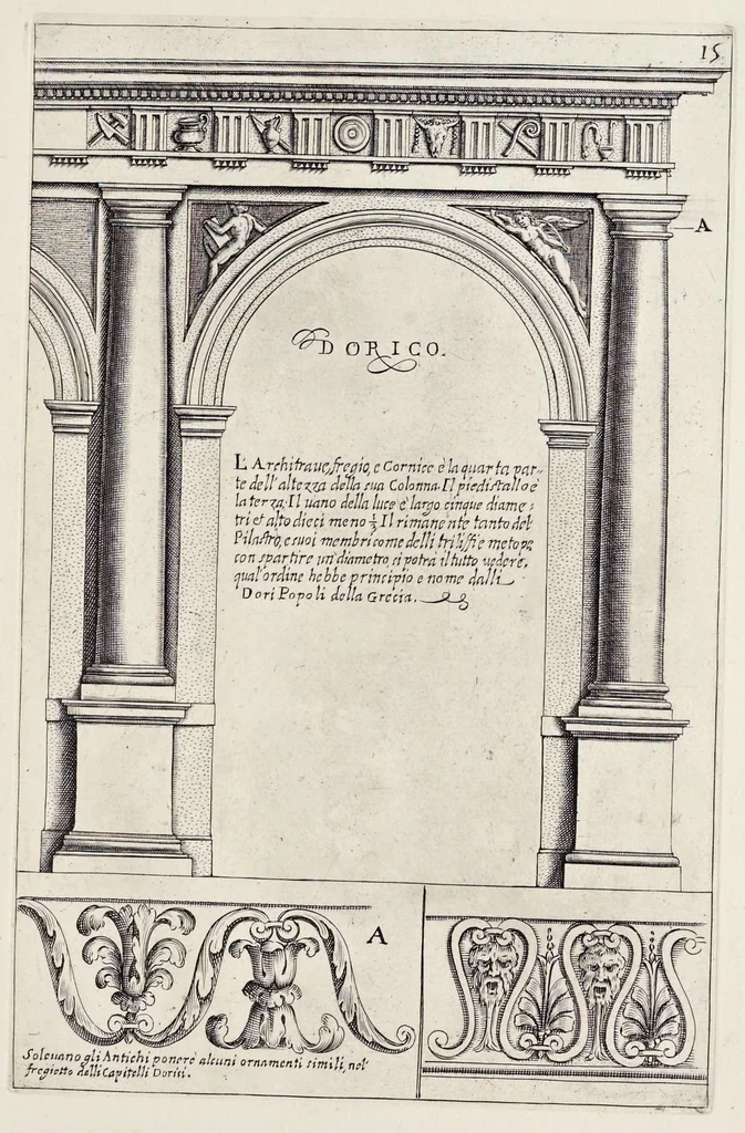 An illustration from Li cinque libri di architettura di Gio. Battista Montani Milanese, 1691, leaf 34