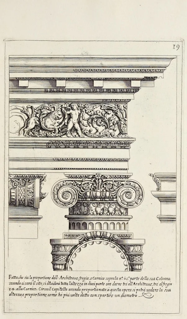 An illustration from Li cinque libri di architettura di Gio. Battista Montani Milanese, 1691, leaf 42