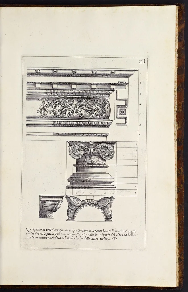 An illustration from Li cinque libri di architettura di Gio. Battista Montani Milanese, 1691, leaf 50