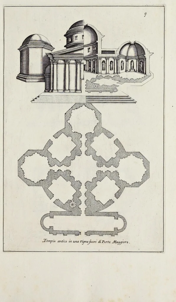 An illustration from Li cinque libri di architettura di Gio. Battista Montani Milanese, 1691, leaf 24