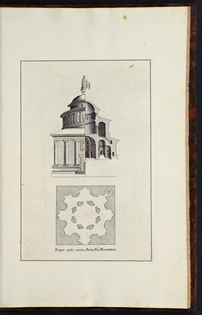 An illustration from Li cinque libri di architettura di Gio. Battista Montani Milanese, 1691, leaf 58