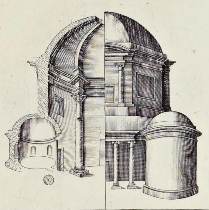 An illustration from Li cinque libri di architettura di Gio. Battista Montani Milanese, 1691, leaf 74