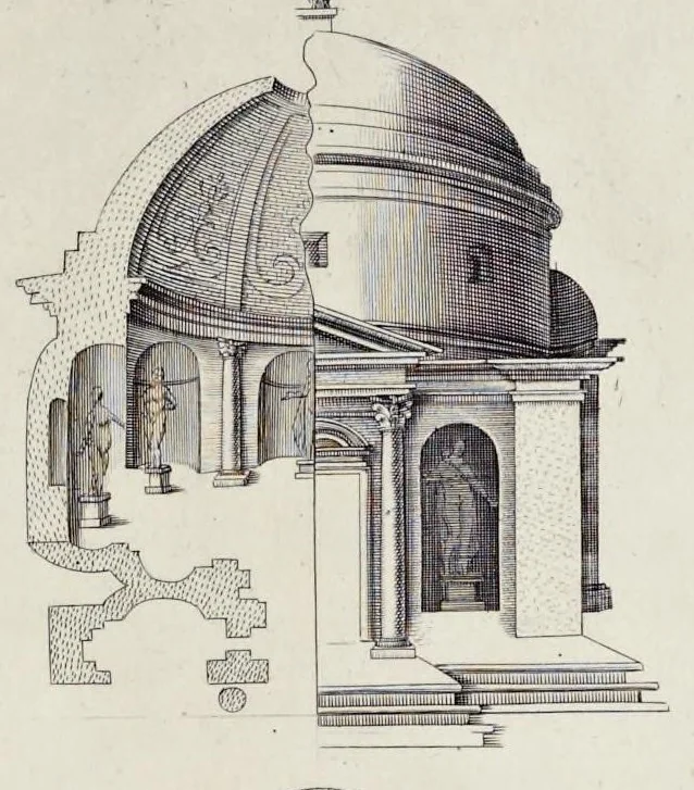 An illustration from Li cinque libri di architettura di Gio. Battista Montani Milanese, 1691, leaf 88