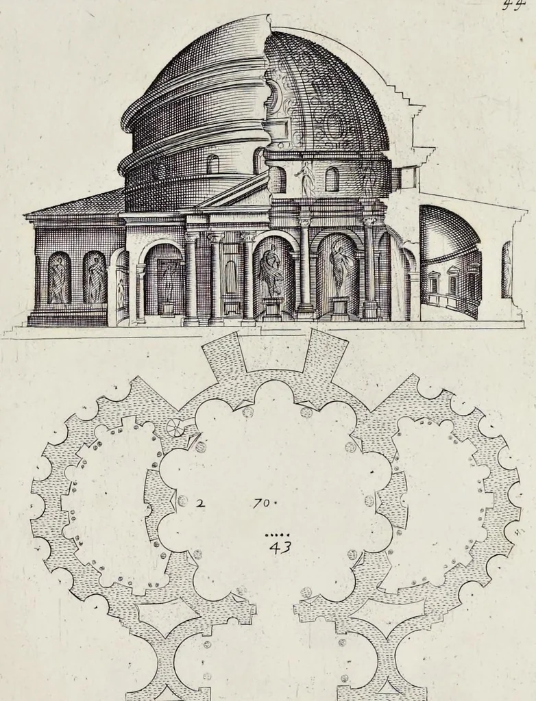 An illustration from Li cinque libri di architettura di Gio. Battista Montani Milanese, 1691, leaf 94