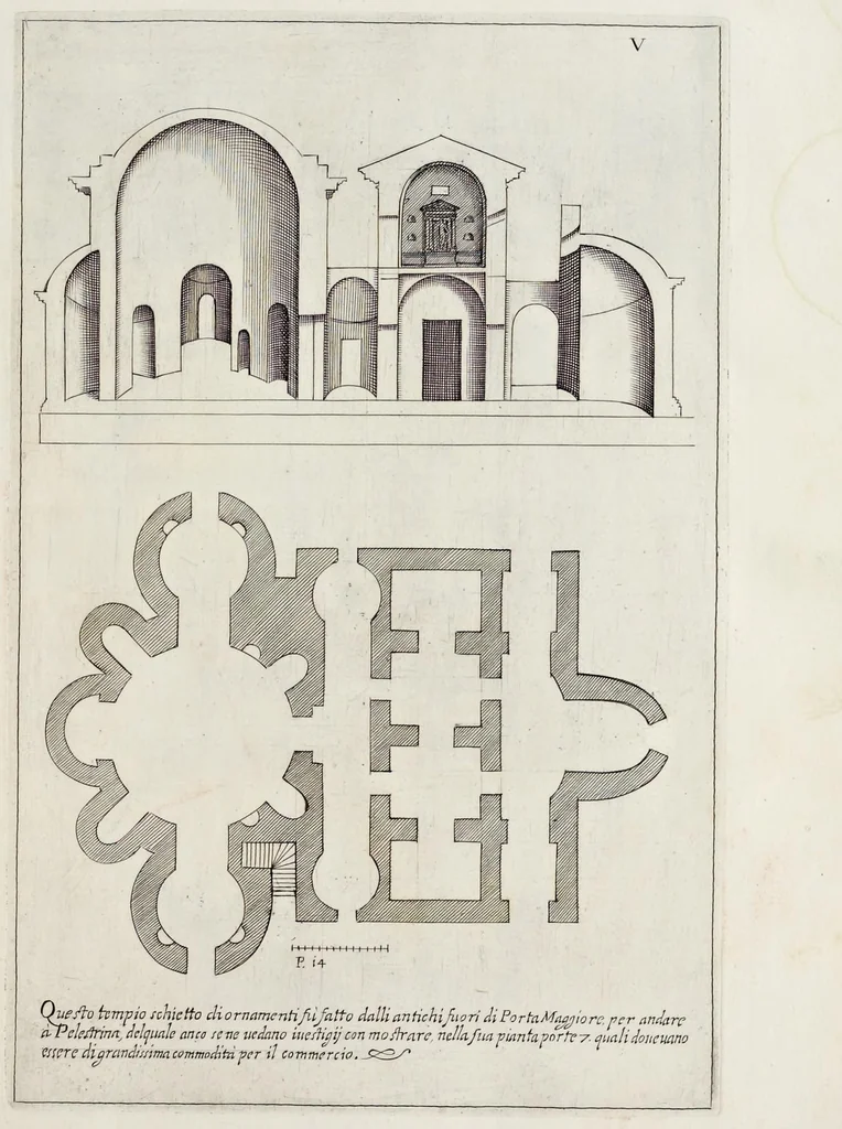 An illustration from Li cinque libri di architettura di Gio. Battista Montani Milanese, 1691, leaf 12