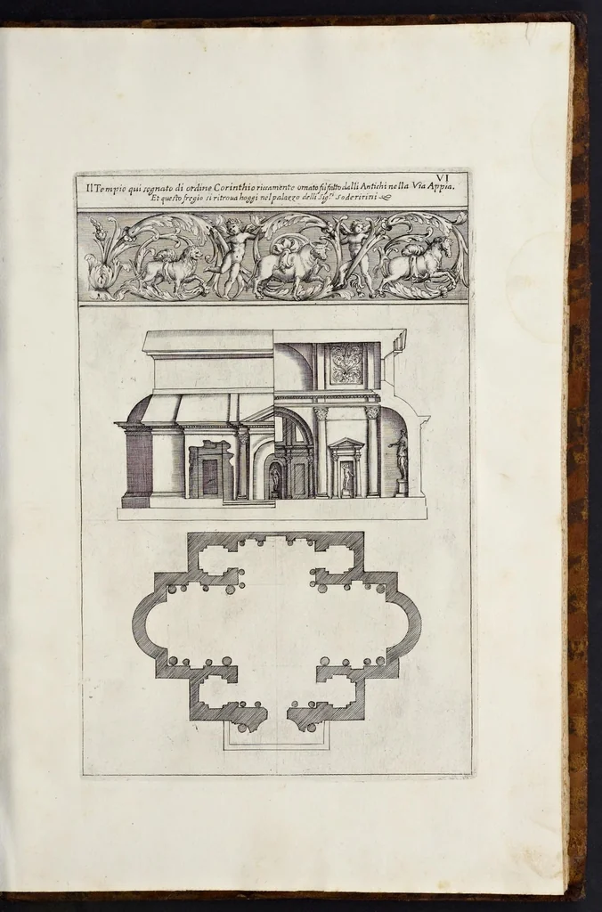An illustration from Li cinque libri di architettura di Gio. Battista Montani Milanese, 1691, leaf 14