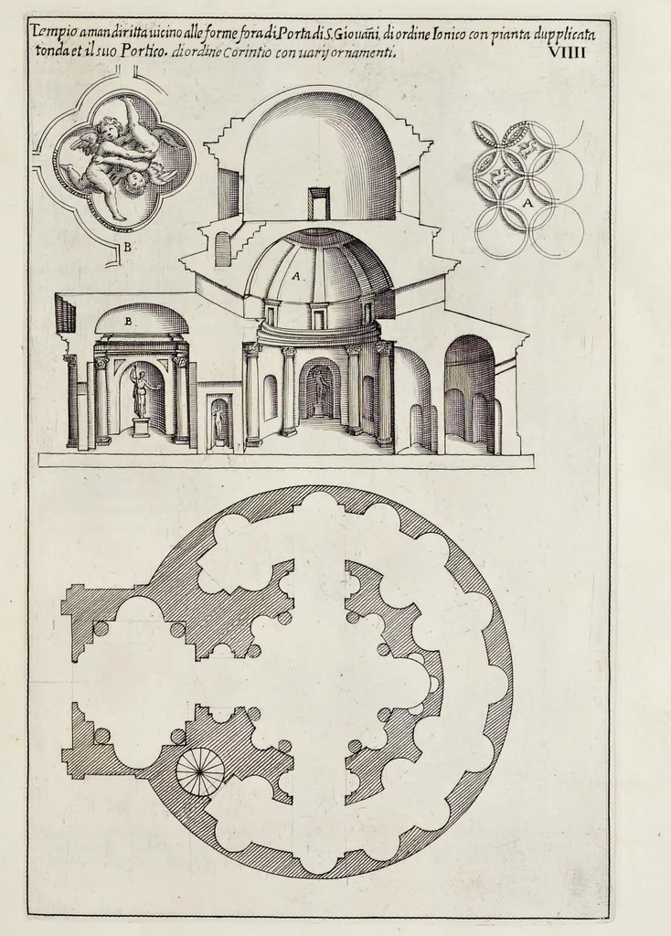 An illustration from Li cinque libri di architettura di Gio. Battista Montani Milanese, 1691, leaf 20