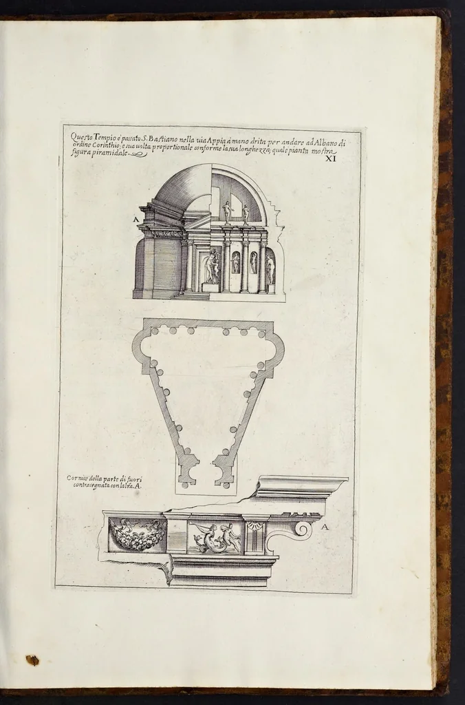 An illustration from Li cinque libri di architettura di Gio. Battista Montani Milanese, 1691, leaf 24