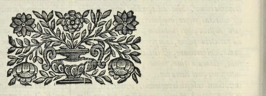 An illustration from Aquila inter lilia, sub qua Francorum Caesarum a Carolo Magno vsque ad Conradum Imperatorem Occidentis X. elogiis, hieroglyphicis, numismatibus, insignibus, symbolis, fasta exarantur : opus omnibus absolutum númeris, vt hodiernis veteres locupletati annales cuiuslibet herois, cuius facinora inclusum thema exornant, vitam, effigiem, hieroglyphicum, symbola exhibeant, 1671, leaf 203