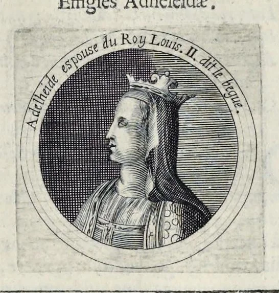 An illustration from Aquila inter lilia, sub qua Francorum Caesarum a Carolo Magno vsque ad Conradum Imperatorem Occidentis X. elogiis, hieroglyphicis, numismatibus, insignibus, symbolis, fasta exarantur : opus omnibus absolutum númeris, vt hodiernis veteres locupletati annales cuiuslibet herois, cuius facinora inclusum thema exornant, vitam, effigiem, hieroglyphicum, symbola exhibeant, 1671, leaf 288