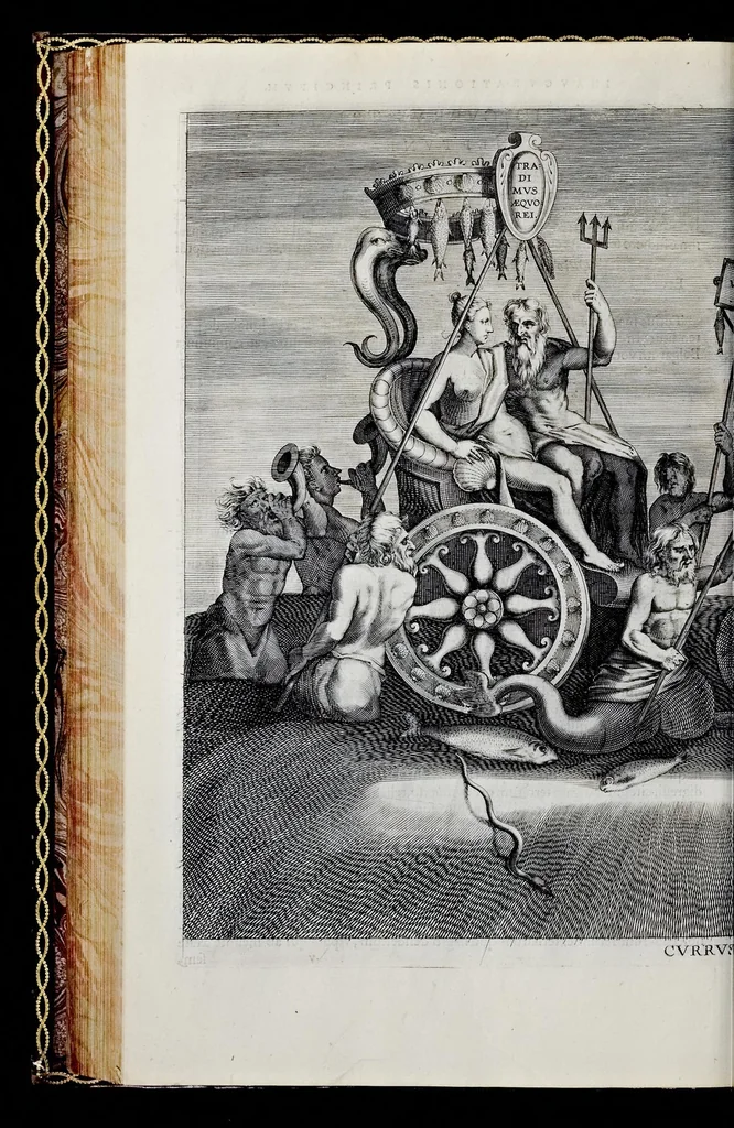 An illustration from Historica narratio profectionis et inavgvrationis serenissimorvm Belgii principvm Alberti et Isabellæ, Avstriæ archidvcvm : et eorum optatissimi in Belgium aduentus, rerumque gestarum et memorabilium, gratulationum, apparatuum, et spectaculorum in ipsorum susceptione et inavgvratione hactenus editorum accurata descriptio, 1602, leaf 293