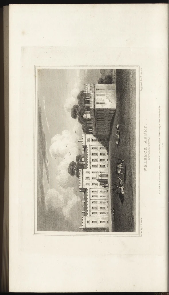 An illustration from Views of the seats of noblemen and gentlemen, in England, Wales, Scotland, and Ireland, 1820, leaf 139