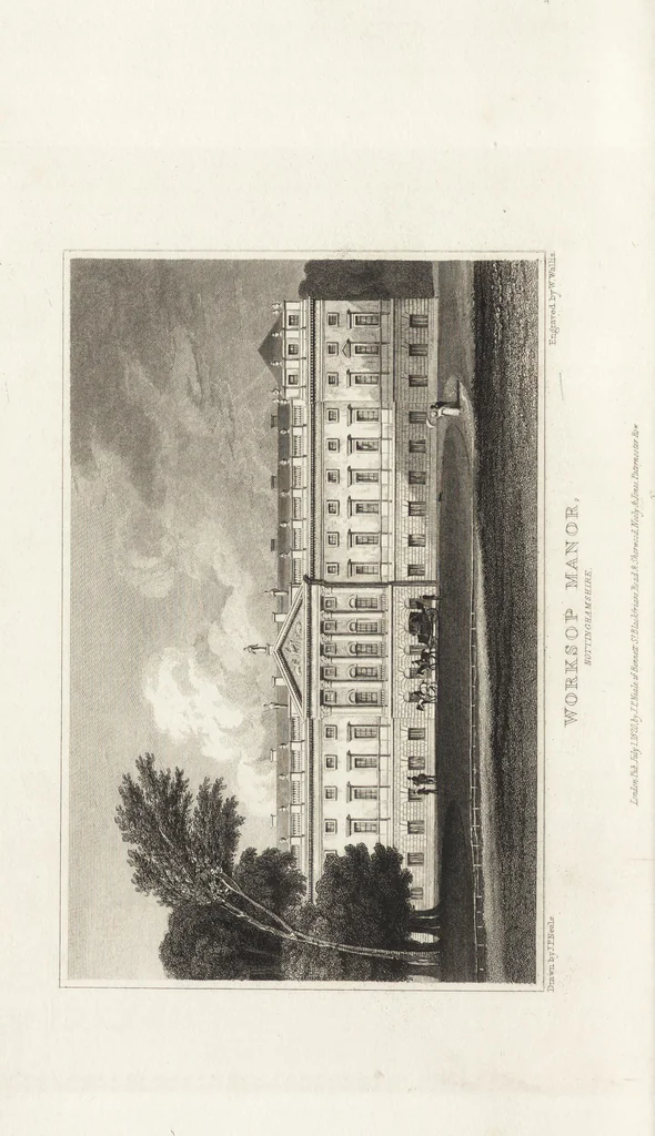 An illustration from Views of the seats of noblemen and gentlemen, in England, Wales, Scotland, and Ireland, 1820, leaf 143