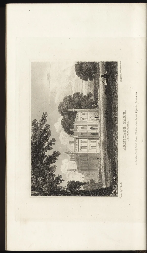 An illustration from Views of the seats of noblemen and gentlemen, in England, Wales, Scotland, and Ireland, 1820, leaf 159
