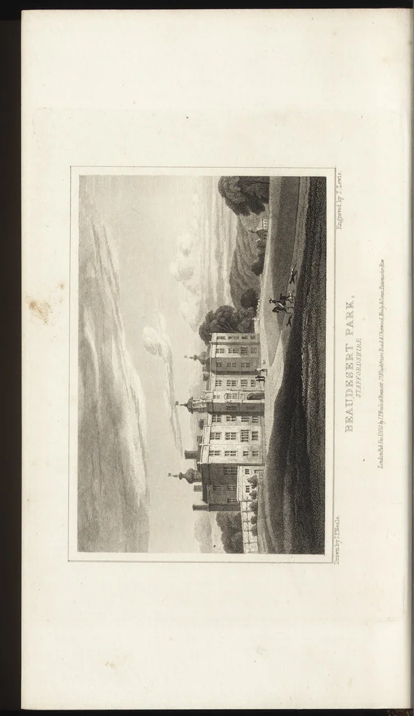 An illustration from Views of the seats of noblemen and gentlemen, in England, Wales, Scotland, and Ireland, 1820, leaf 163