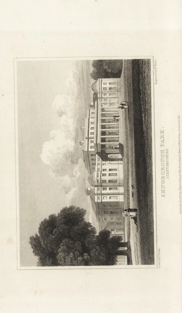 An illustration from Views of the seats of noblemen and gentlemen, in England, Wales, Scotland, and Ireland, 1820, leaf 179