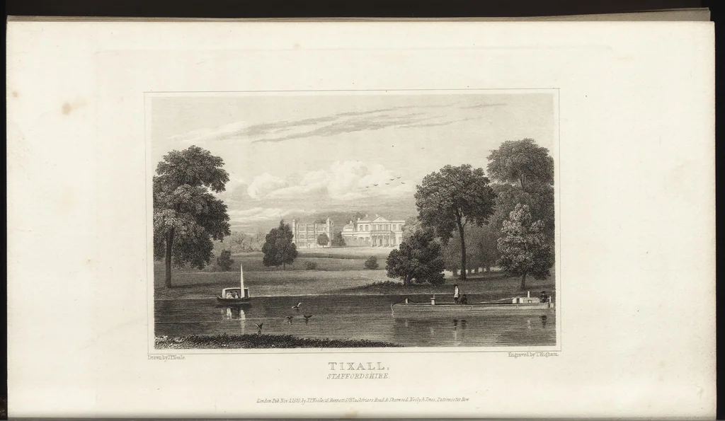 An illustration from Views of the seats of noblemen and gentlemen, in England, Wales, Scotland, and Ireland, 1820, leaf 187