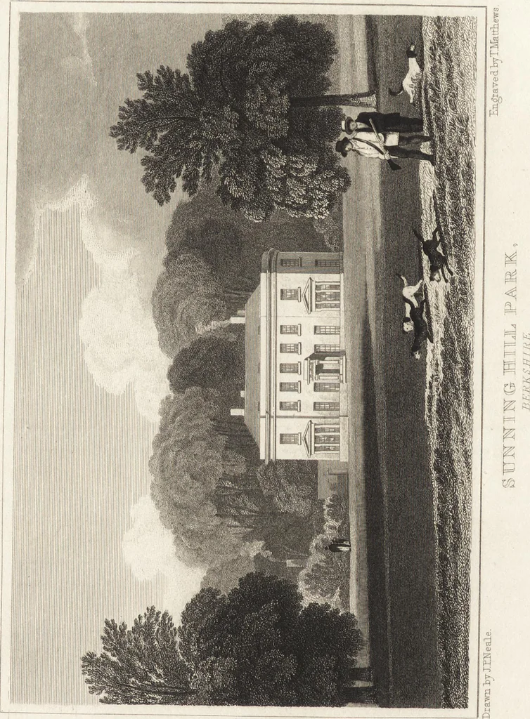 An illustration from Views of the seats of noblemen and gentlemen, in England, Wales, Scotland, and Ireland, 1820, leaf 19