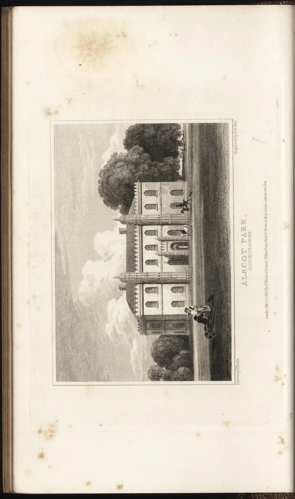 An illustration from Views of the seats of noblemen and gentlemen, in England, Wales, Scotland, and Ireland, 1820, leaf 39