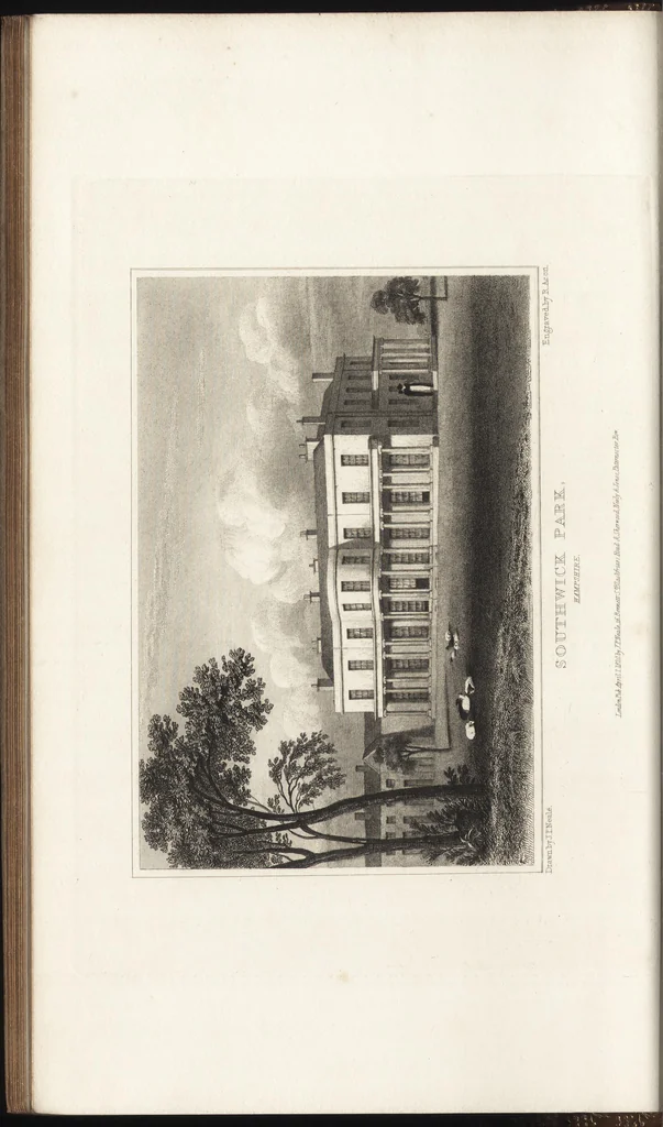 An illustration from Views of the seats of noblemen and gentlemen, in England, Wales, Scotland, and Ireland, 1820, leaf 47