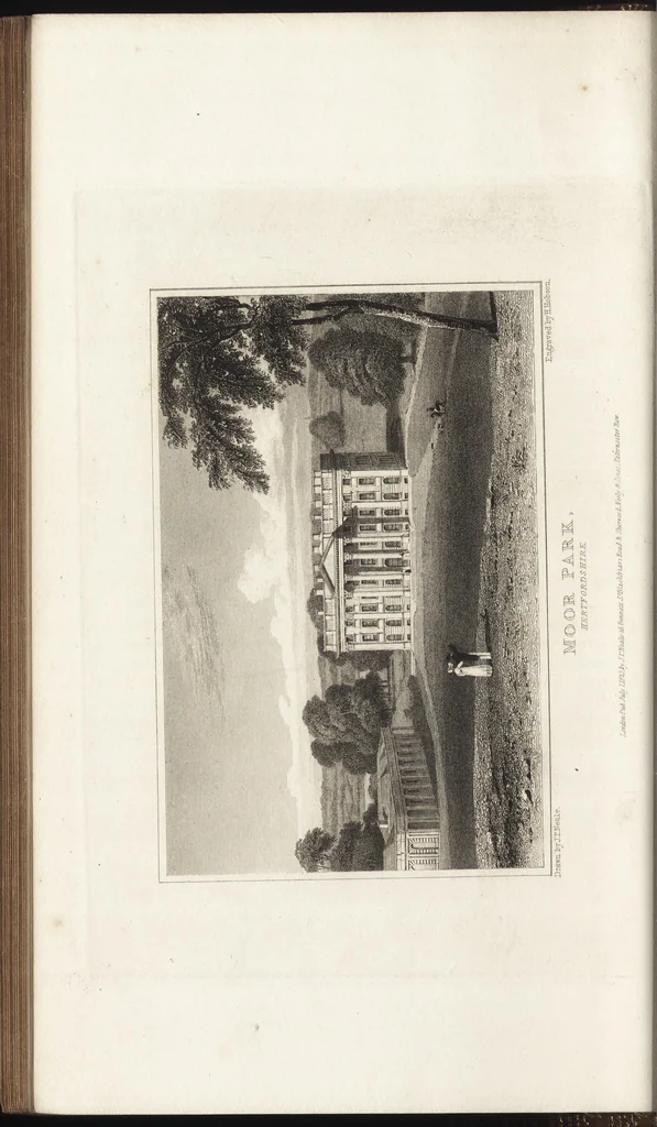 An illustration from Views of the seats of noblemen and gentlemen, in England, Wales, Scotland, and Ireland, 1820, leaf 59