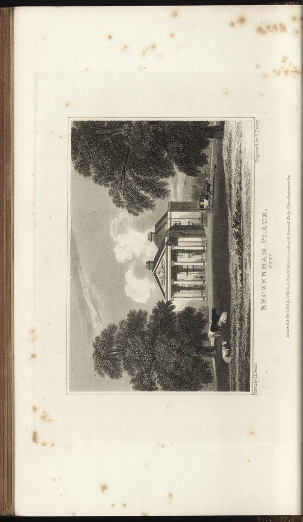 An illustration from Views of the seats of noblemen and gentlemen, in England, Wales, Scotland, and Ireland, 1820, leaf 63