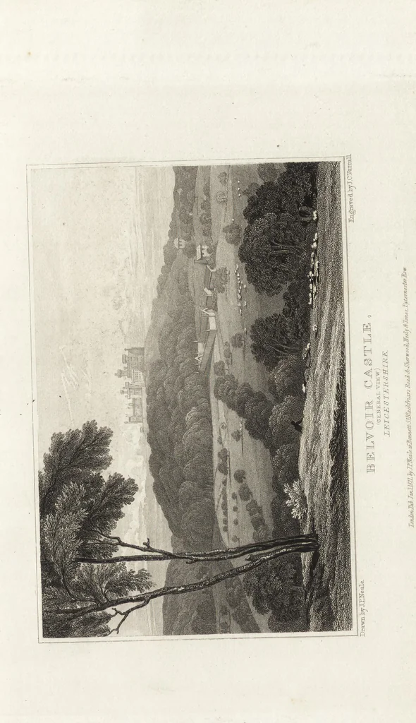 An illustration from Views of the seats of noblemen and gentlemen, in England, Wales, Scotland, and Ireland, 1820, leaf 72
