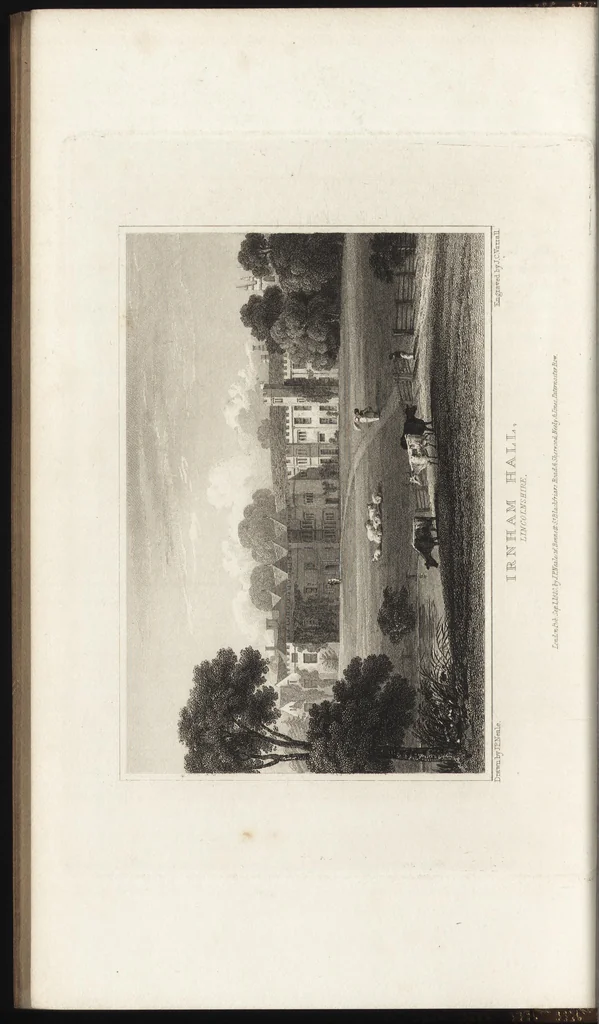 An illustration from Views of the seats of noblemen and gentlemen, in England, Wales, Scotland, and Ireland, 1820, leaf 87