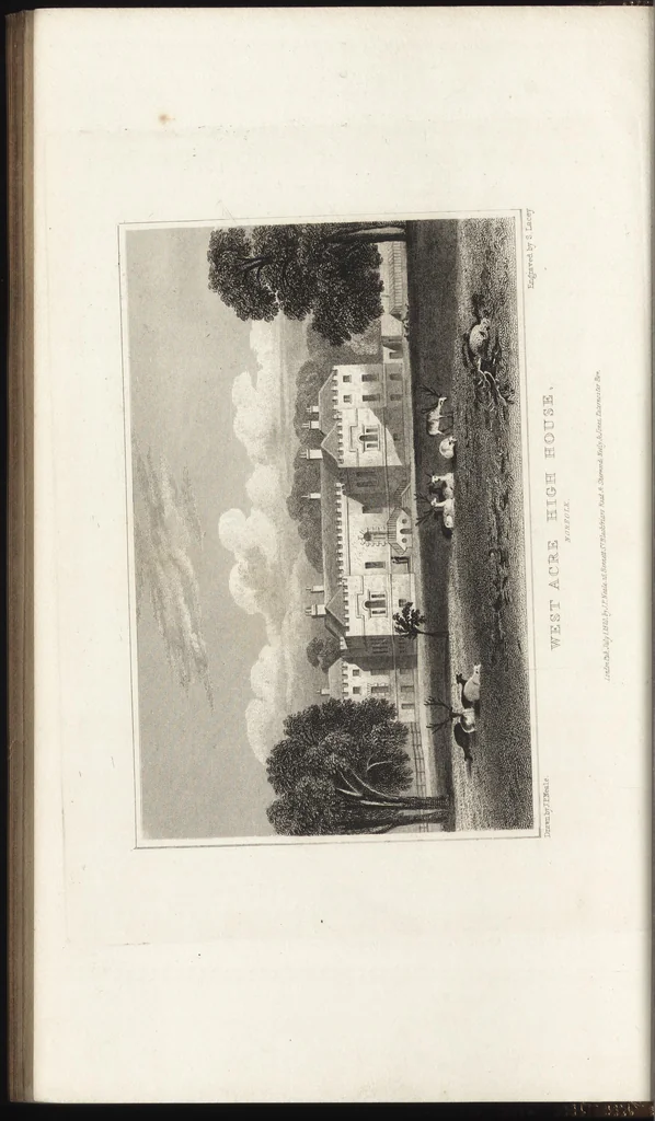 An illustration from Views of the seats of noblemen and gentlemen, in England, Wales, Scotland, and Ireland, 1820, leaf 99