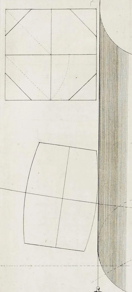 An illustration from Architectura mechanica : moole boek of eenige opstalle van moolens neffens haare gronden etc., 1692, leaf 61