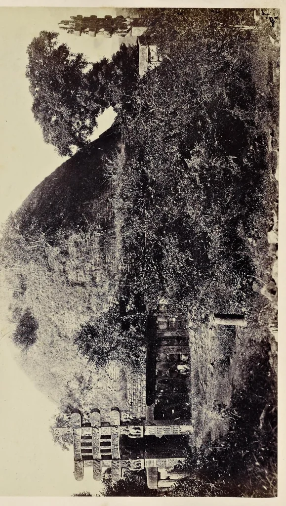 An illustration from Tree and serpent worship, or, Illustrations of mythology and art in India in the first and fourth centuries after Christ : from the sculptures of the Buddhist topes at Sanchi and Amravati, 1868, leaf 125