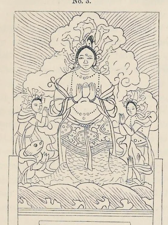 An illustration from Tree and serpent worship, or, Illustrations of mythology and art in India in the first and fourth centuries after Christ : from the sculptures of the Buddhist topes at Sanchi and Amravati, 1868, leaf 70