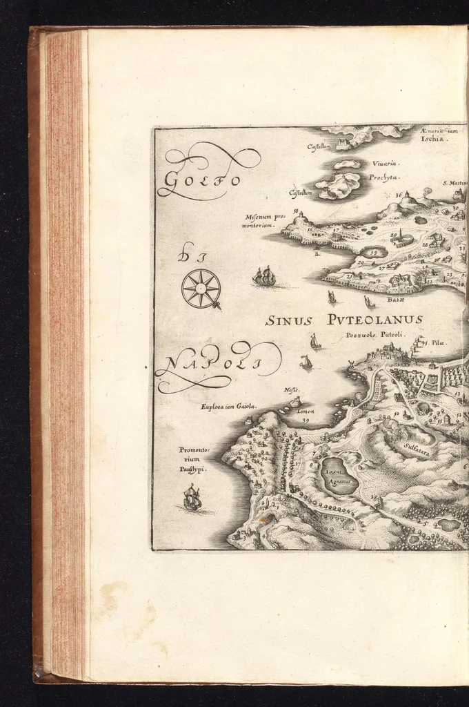 An illustration from Topographia Italiæ : das ist, warhaffte und curiöse Beschreibung von gantz Italien, ... deme beygefügt eine kurtze und aussführliche Beschreibung derer im Königreich Morea befinden vornehmsten Städte und Plätze ... alles auss denem bewährtesten, alten und neuen Scribenten, mit netten Kupffer-Abbildungen aller hauptsächlichsten Städte, Fürstl. und anderer Palläste wie auch accuraten und künstlichen Land-Karten aussgefertiget und zumersten mal heraus gegeben : nebst einem vollständigen Register, 1688, leaf 171