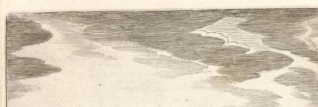 An illustration from Topographia Italiæ : das ist, warhaffte und curiöse Beschreibung von gantz Italien, ... deme beygefügt eine kurtze und aussführliche Beschreibung derer im Königreich Morea befinden vornehmsten Städte und Plätze ... alles auss denem bewährtesten, alten und neuen Scribenten, mit netten Kupffer-Abbildungen aller hauptsächlichsten Städte, Fürstl. und anderer Palläste wie auch accuraten und künstlichen Land-Karten aussgefertiget und zumersten mal heraus gegeben : nebst einem vollständigen Register, 1688, leaf 77