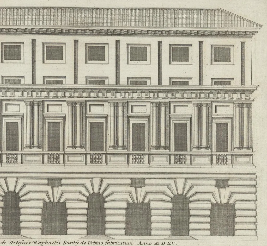 An illustration from Palatiorum Romanorum à celeberrimis sui aevi architectis erectorum pars prima[-tertia], 1694, leaf 6