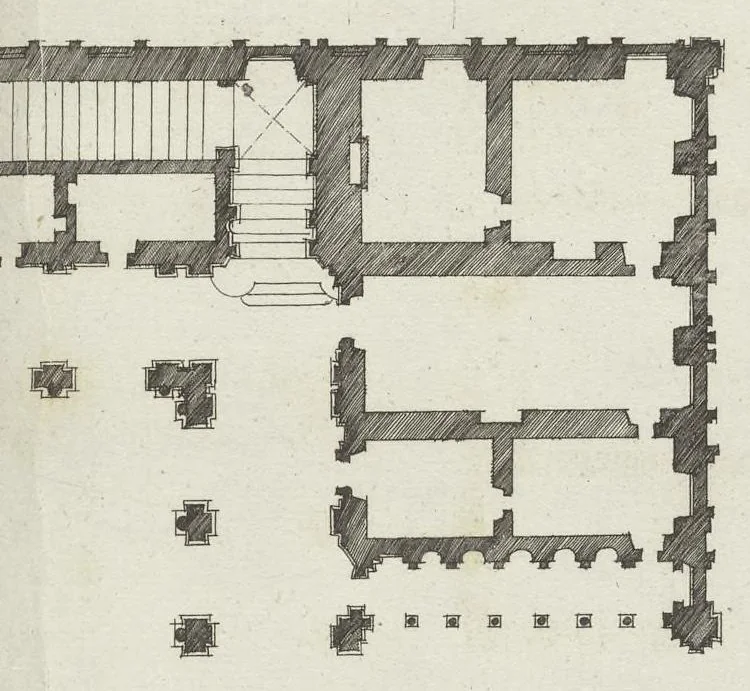 An illustration from Palatiorum Romanorum à celeberrimis sui aevi architectis erectorum pars prima[-tertia], 1694, leaf 66