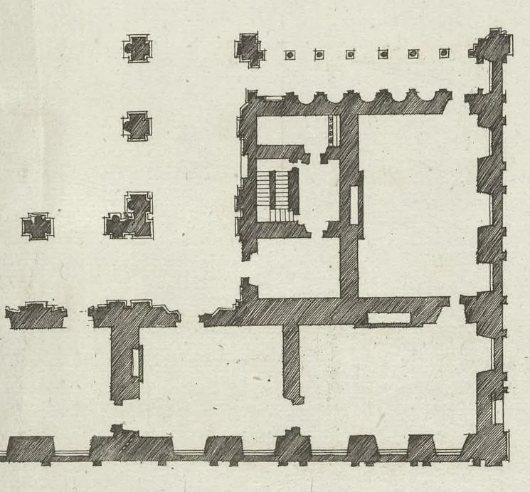 An illustration from Palatiorum Romanorum à celeberrimis sui aevi architectis erectorum pars prima[-tertia], 1694, leaf 66