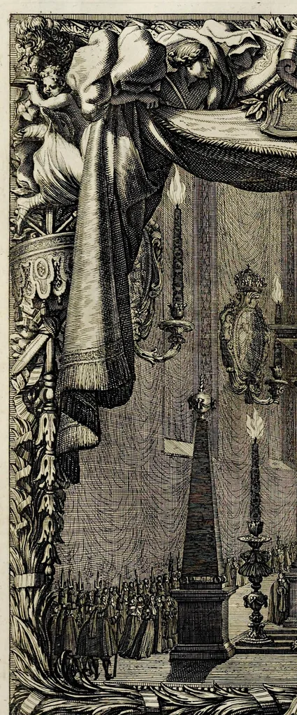 An illustration from Samuelis liberi baronis de Pufendorf De rebus a Carolo Gustavo Sveciae rege gestis commentariorum libri septem : elegantissimis tabulis aeneis exornati, cum triplici indice, 1696, leaf 1087