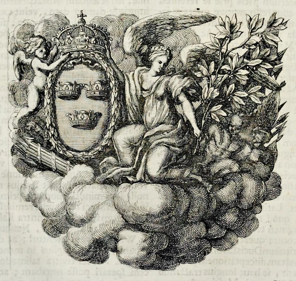 An illustration from Samuelis liberi baronis de Pufendorf De rebus a Carolo Gustavo Sveciae rege gestis commentariorum libri septem : elegantissimis tabulis aeneis exornati, cum triplici indice, 1696, leaf 1123