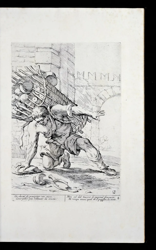 An illustration from Di Bologna, l'arti per via d'Anibal' Caraci, 1660, leaf 12