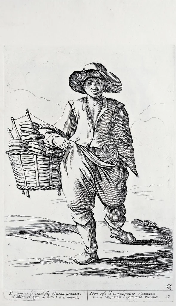 An illustration from Di Bologna, l'arti per via d'Anibal' Caraci, 1660, leaf 38