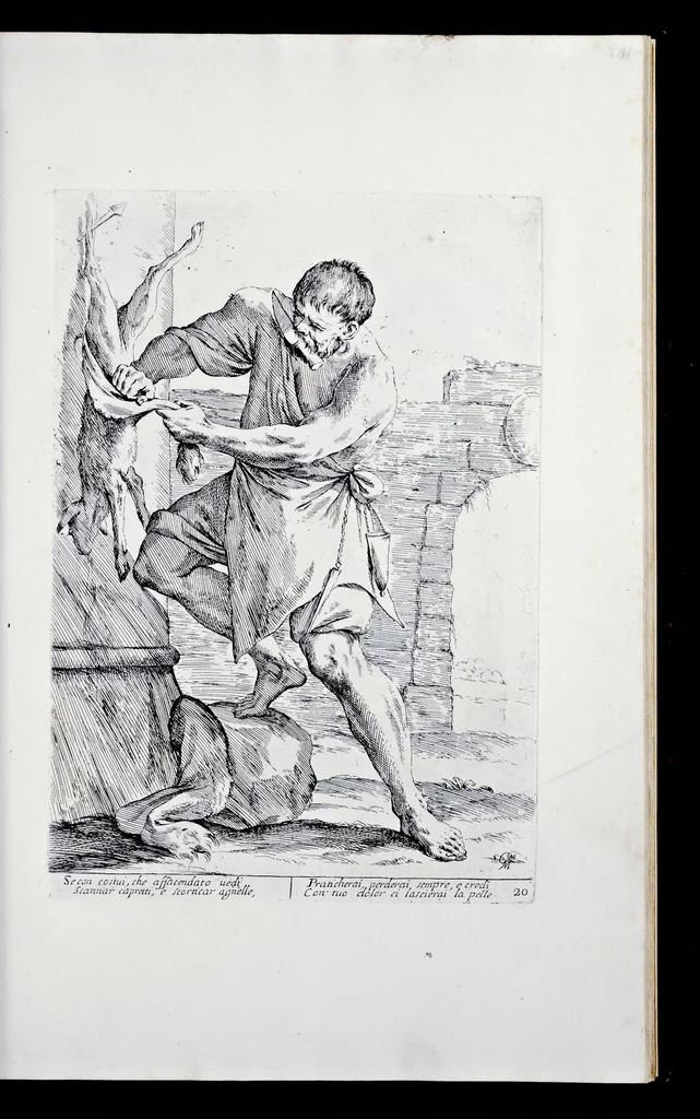 An illustration from Di Bologna, l'arti per via d'Anibal' Caraci, 1660, leaf 44