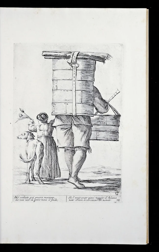 An illustration from Di Bologna, l'arti per via d'Anibal' Caraci, 1660, leaf 72