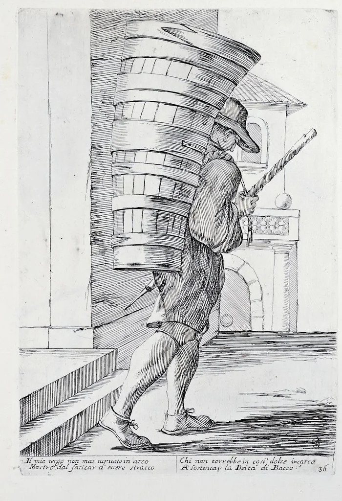An illustration from Di Bologna, l'arti per via d'Anibal' Caraci, 1660, leaf 76