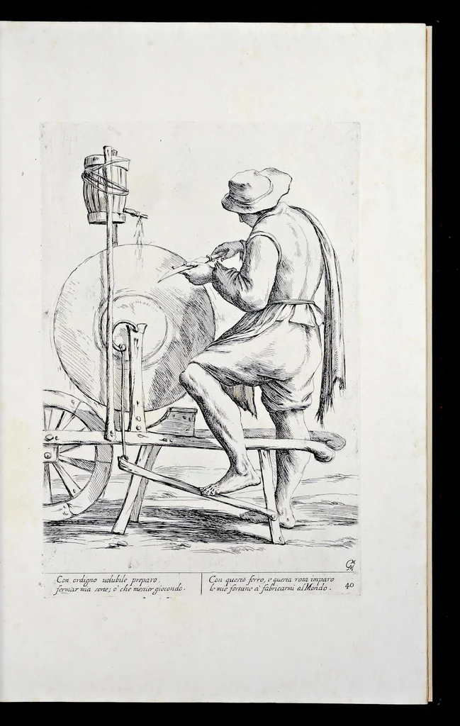 An illustration from Di Bologna, l'arti per via d'Anibal' Caraci, 1660, leaf 84