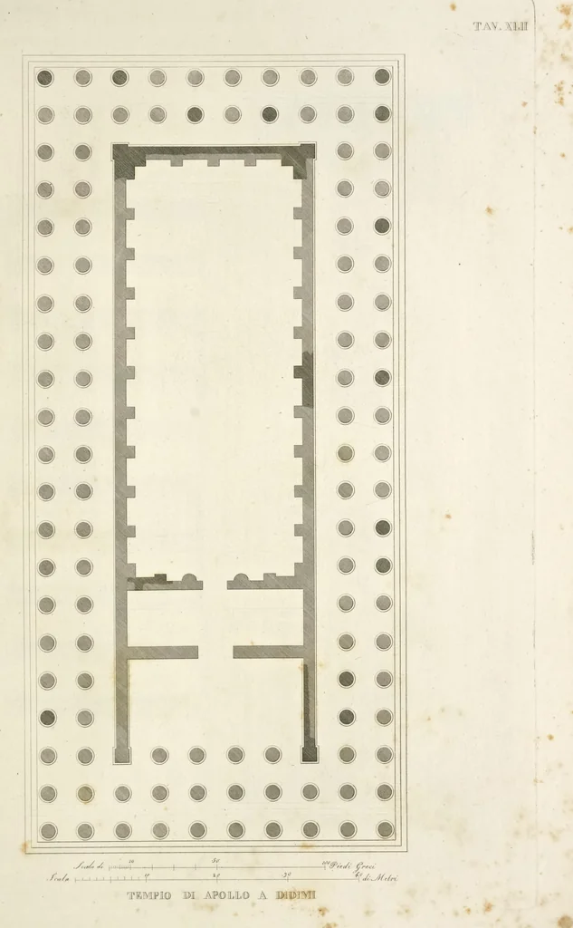 An illustration from L'architettura antica descritta e dimostrata coi monumenti ... : opera divisa in tre sezioni risguardanti la storia, la teorica, e le pratiche dell' architettura egiziana, greca e romana, 1830, leaf 102