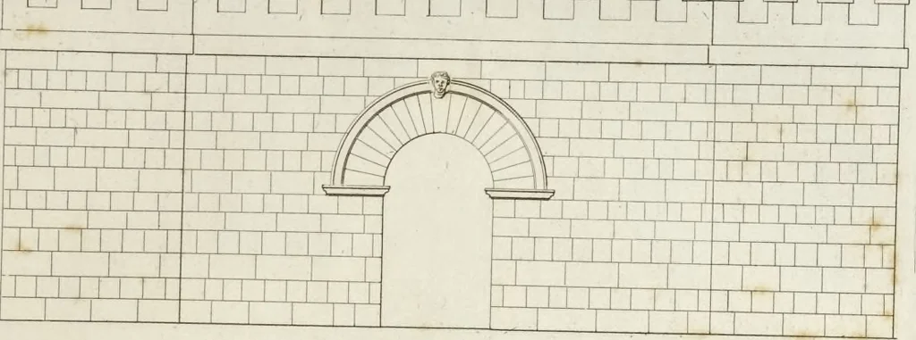 An illustration from L'architettura antica descritta e dimostrata coi monumenti ... : opera divisa in tre sezioni risguardanti la storia, la teorica, e le pratiche dell' architettura egiziana, greca e romana, 1830, leaf 32